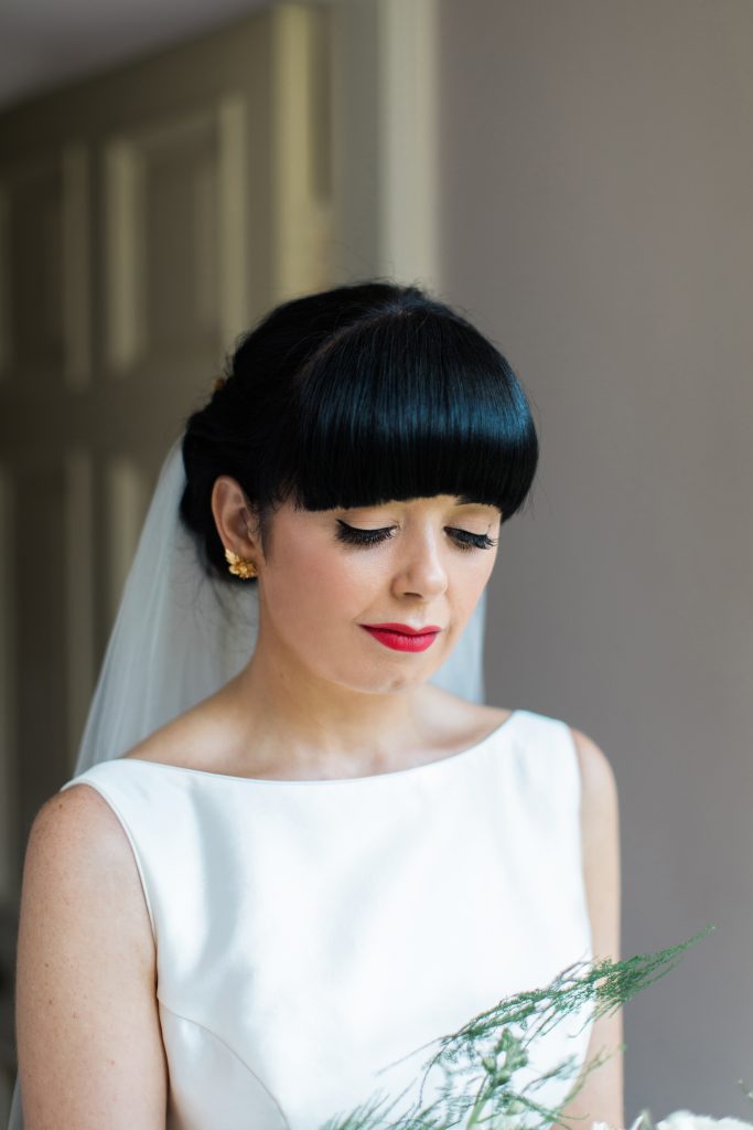 Ellingham hall bridal makeup alternative cool red lip