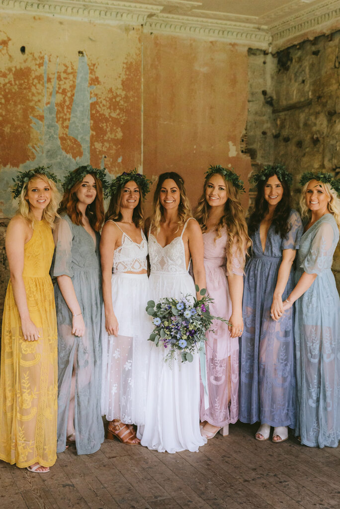 bride at brinkburn priory with makeup by victoria holdstock bridal